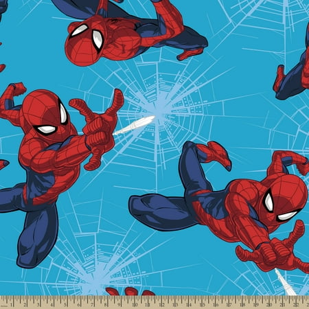 Marvel Spider-man Toss Fleece Fabric By The Yard