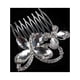 thumbnail image 2 of KAKOWELY Peineta/Horquilla/Tocado/Accesorio para el cabello con diamantes de imitación para novia (Plata), 2 of 4