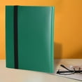 thumbnail image 6 of 4 Pockets Trading Card Carrying Binder Card Books Card Holder Folders for Game Cards Sports Cards Card Protective Sleeves Card Collection Binder green, 6 of 8