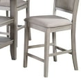 thumbnail image 4 of Benjara 5 Piece Counter Height Dining Set- Table & 4 Chairs- Padded Seats- Gray, 4 of 5