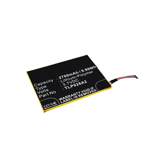 Batteries N Accessories BNA-WB-P3049 Cell Phone Battery - Li-Pol, 3.7V, 2700 mAh, Ultra High Capacity Battery - Replacement for Alcatel TLP028A2 Battery