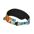 thumbnail image 3 of Disketp Pumpkins Sunflowers Sun Visors for Women Men Unisex Tennis Golf Visor Hat Adjustable Summer Hats Sport Outdoor Visor Hat UV Protection Cap, 3 of 8