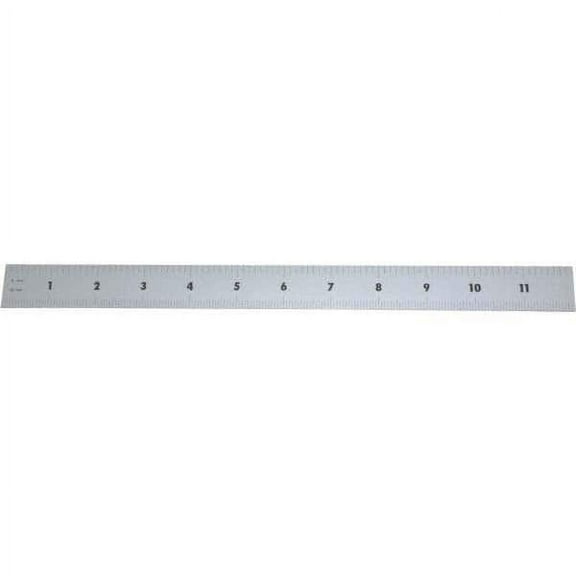 Mitutoyo 12" Long, 1/64, 1/32, 1/16, 1/8" Graduation, Rigid Stainless Steel Rule