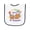White and Navy, variant on Inktastic Little Artist in Training Colorful Cute Paintbrush Palette Baby Terry Cloth Bib