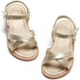 thumbnail image 5 of Toddler Girls Sandals Soft Rubber Flats Summer Baby flower girl Shoes, 5 of 6