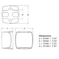 thumbnail image 2 of Hella Marine 959908201 3NM Navigation Light - Starboard, Black Shroud, 2 of 5