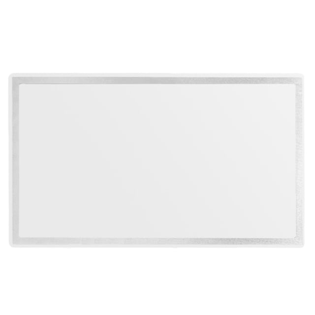 Stainless Steel Car Makeup Mirror with Strong Adhesive for Visor Decorative Use Silver