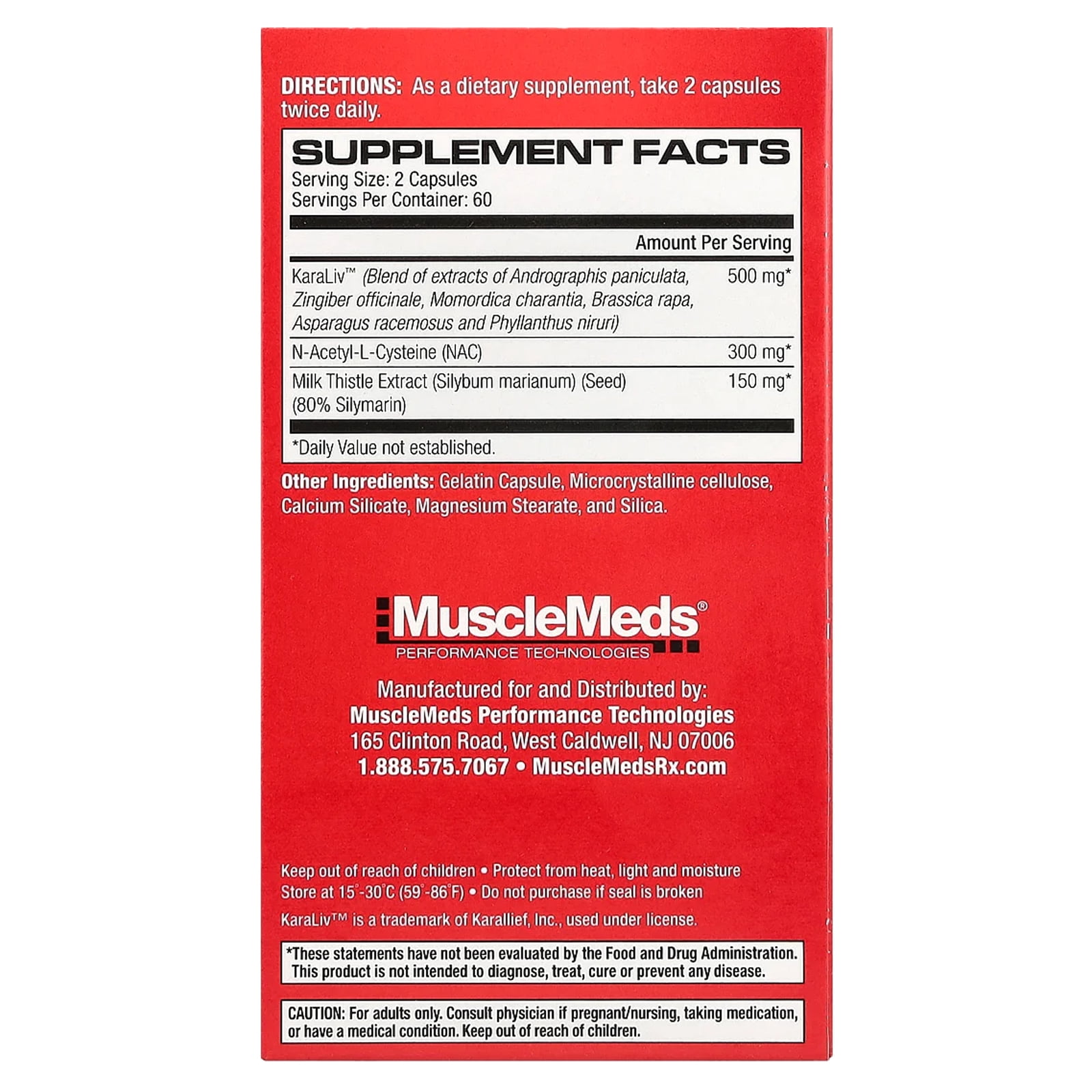 MuscleMeds: Liver Detox & Defend, 120 Capsule