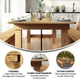 thumbnail image 3 of Flash Furniture 9' x 40" Rectangular Antique Rustic Light Natural Solid Pine Folding Farm Table, 3 of 9