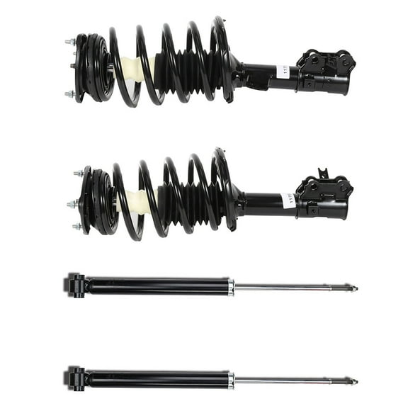 ECCPP Complete Struts Spring Assembly Front and Rear Struts Shock Coil Spring Fit for 2006-2011 for Hyundai Accent 2006-2011 for Kia Rio 2006-2011 for Kia Rio5 - 172298 172297 348002 2PCS