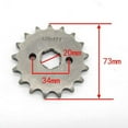 thumbnail image 3 of jiaping Front Sprocket 428-17T 20mm Shaft for Bike ATV Motorcycle, 3 of 6
