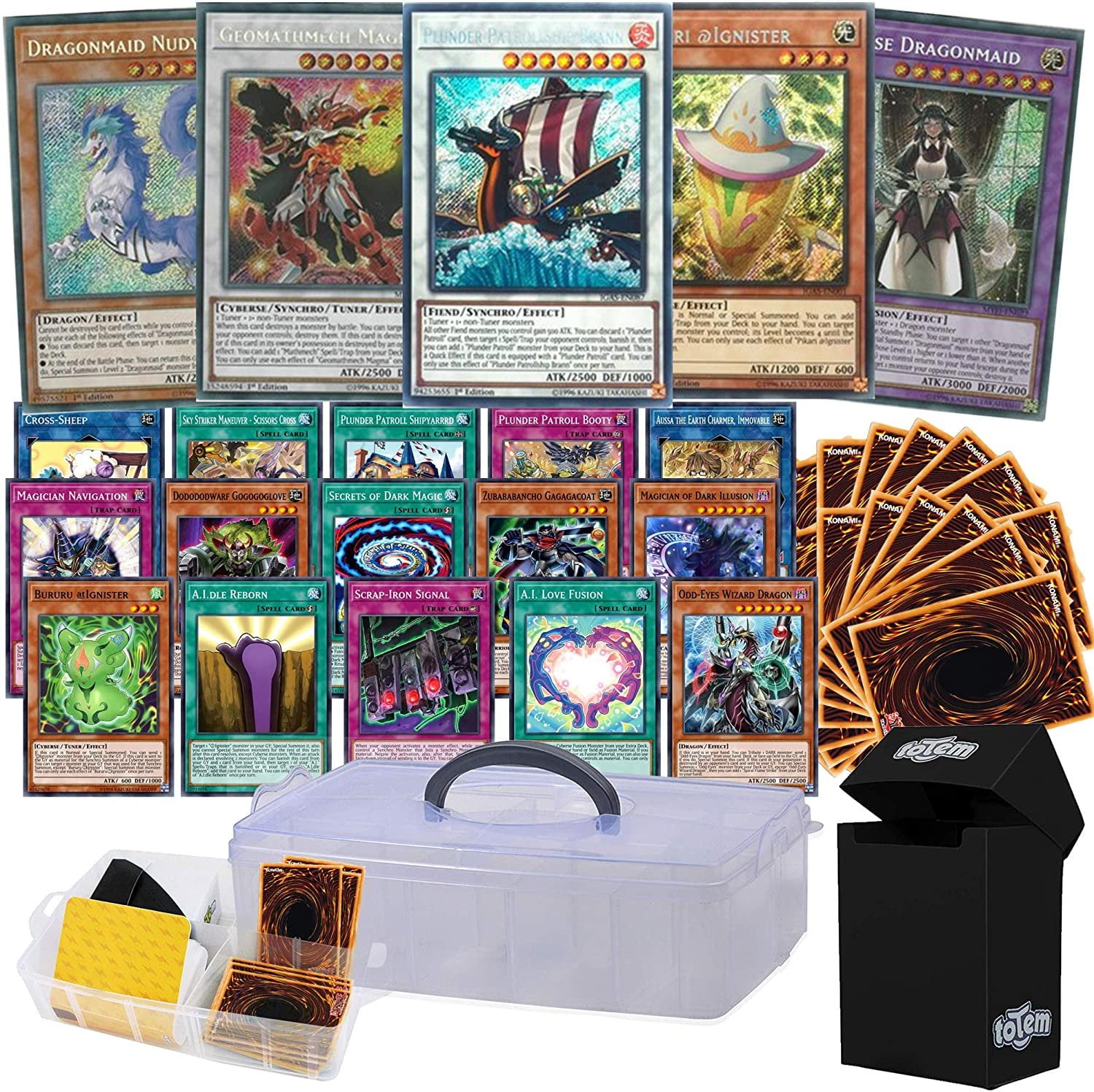 Totem World Legendary Bundle 5 Secret, 15 Rare & 180 Yugioh Cards with