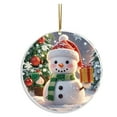 thumbnail image 2 of Mecorevxz Christmas Decorations Cute Snowman Acrylic Hanging Ornaments Suitable for Christmas Tree Decorations,Christmas Gifts,3.15Inch, 2 of 6