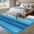 thumbnail image 5 of Abstract Sea Area&nbsp;Rug 5x7ft Blue Theme Gradient Watercolor Ocean Scenery Non-Slip&nbsp;Washable Square&nbsp;Rugs Soft Felt Indoor Floor Mat for Bedroom Kitchen Living Room Bathroom, 5 of 9