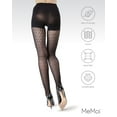 thumbnail image 6 of MeMoi Women's FirmFit Chevron Net Nylon Tights - Womens - Female, Medium/Large, Black, 6 of 7
