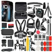 GoPro HERO10 - Caméra d'action étanche + carte 64 Go et kit d'accessoires 50 pièces