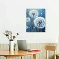 thumbnail image 2 of JEUXUS Dandelion Wall Art,White Dandelion In the Blue Background  Canvas Print Wall Art for Living Room Bedroom Wall Painting Decoration Modern Abstract Artwork Ready to Hang, 2 of 4