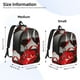 thumbnail image 2 of Disketp Red Wine Rose Mochila de Lona Estampada, Mochila Escolar de Viaje Ligera para Estudiantes y Portátil-Medium, 2 of 5
