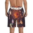 thumbnail image 3 of KLL Beautiful Dreamcatcher1 Men's Casual Summer Beach Shorts Hawaiian Shorts with Pockets-Small, 3 of 5