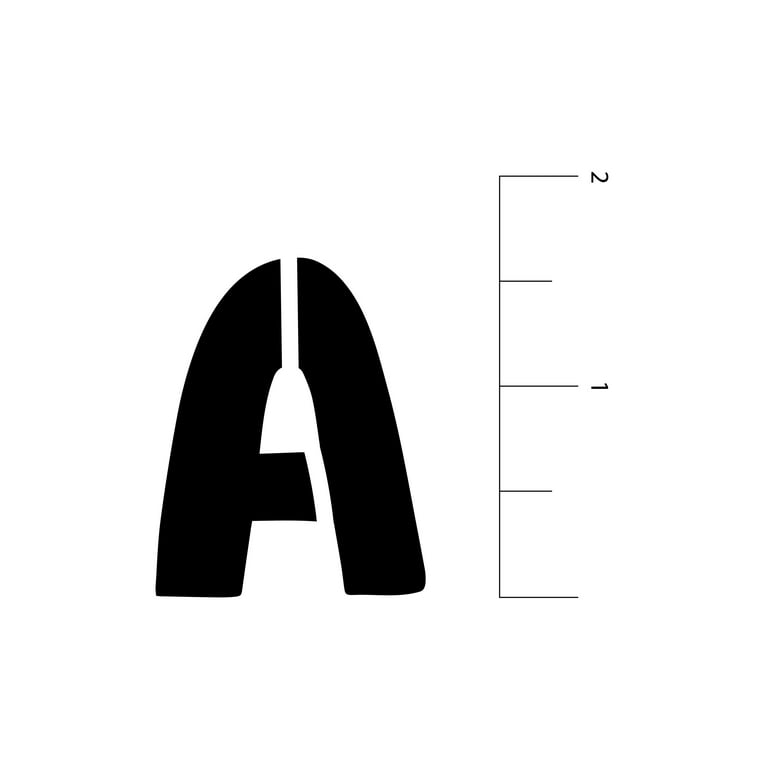1.5 Comic Book Alphabet Stencils by Craft Smart®