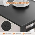 thumbnail image 6 of Computer Office Desk 48 Inch Student Study Writing Work with Metal Frame Wood Tabletop Modern Simple PC Home Bedroom Table - Basic Black, 6 of 7