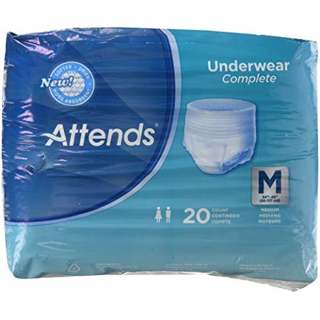 Attends Super Plus Underwear, Medium, Heavy Absorbency, APP0720 - Pack ...