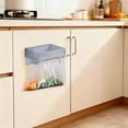 thumbnail image 4 of Foldable Wall Mounted Holder Space Saving Hanging Garbage Rack For Kitchen Cabinet And Bathroom Door, 4 of 4