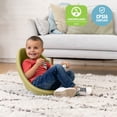 thumbnail image 5 of ECR4Kids Plastic Leaf Scoop Floor Rocker Seat, Classroom Furniture, Fern Green, 6-Piece, 5 of 9