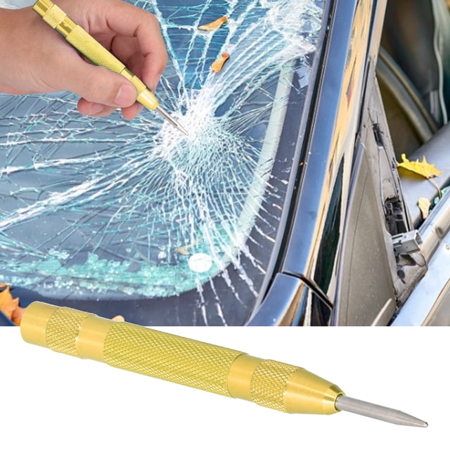 Punzón Central Automático, Punzón De Marcador Central Extraíble De Acero De 5,1 Pulgadas, Herramienta De Impacto De Resorte Ajustable Para Metal, Plástico, Madera, Vidrio,