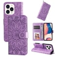 thumbnail image 4 of Funda tipo cartera GANGXUN para iPhone 14 Pro , diseño girasol, cuero PU, soporte, cierre magnético, tarjetero, 4 of 5