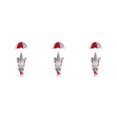 thumbnail image 2 of Matsuzay Adornos navideños Muñecas colgantes Suministros de decoración Decorativos Gris Gris 3piezas, 2 of 6