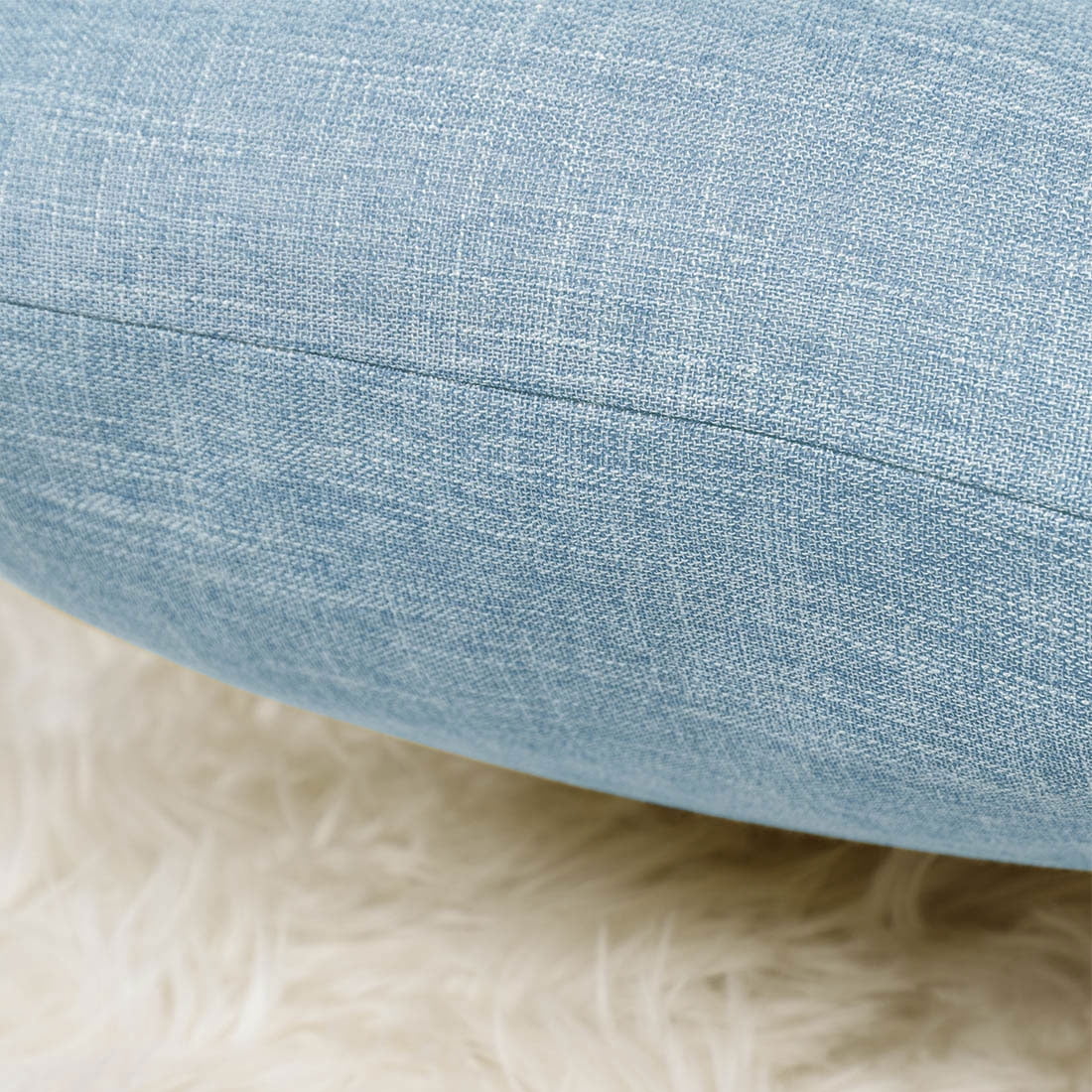 Unique Bargains 2 Pack Cotton Linen Throw Pillow Covers 18" x 18" Blue
