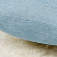thumbnail image 6 of Unique Bargains 2 Pack Cotton Linen Throw Pillow Covers 18" x 18" Blue, 6 of 8