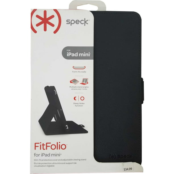 Speck Products StyleFolio Case for iPad Mini 1/2/3 - Black/Slate Grey  SPK-A2104 - Walmart.com