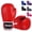 Red, variant on Kruzak Plain Boxing Gloves for Sparring, Kickboxing, Muay Thai, Martial Arts & MMA Fighting - Men & Women Punch Bag Mitts Training and Focus Pads Punching (Purple, 8 oz)