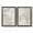 Barnwood Walnut, variant on Quiet Affection I - Premium Framed Canvas 2 Piece Set - Ready to Hang
