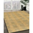 thumbnail image 3 of Ahgly Company Machine Washable Indoor Square Abstract Orange Area Rugs, 3' Square, 3 of 7