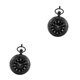thumbnail image 1 of Minnieouse Roman Numbers Round Dial Quartz Analog Pocket Watch Gift Necklace Black 2piezas Tipo 1, 1 of 6