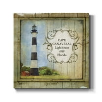 Wexford Home Florida Lighthouse II-Premium Gallery Wrapped Canvas, 24" x 24" - Ready to Hang