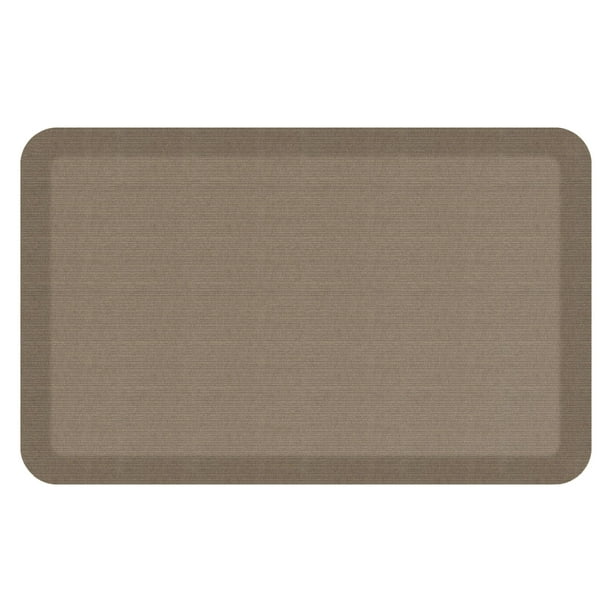 NewLife by GelPro AntiFatigue Kitchen Mat 20x32 Grasscloth Pecan