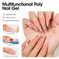 thumbnail image 5 of Gellen Poly Gel Nail Extension Gel, 60g Peachy Nude Builder Nail Gel Long Lasting Trendy Nail Art Design for Salon Manicure Beginner Easy DIY, 5 of 9
