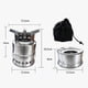 thumbnail image 5 of Portable Folding Windproof Wood Burner Stove Mini Stainless Steel Camping Stove Outdoor Hiking Backpacking Picnic BBQ Cooking, 5 of 5