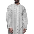 thumbnail image 4 of Atasi Button Down Asymmetric Printed Long Sleeve Rayon Kurta Pyjama Set, 4 of 4