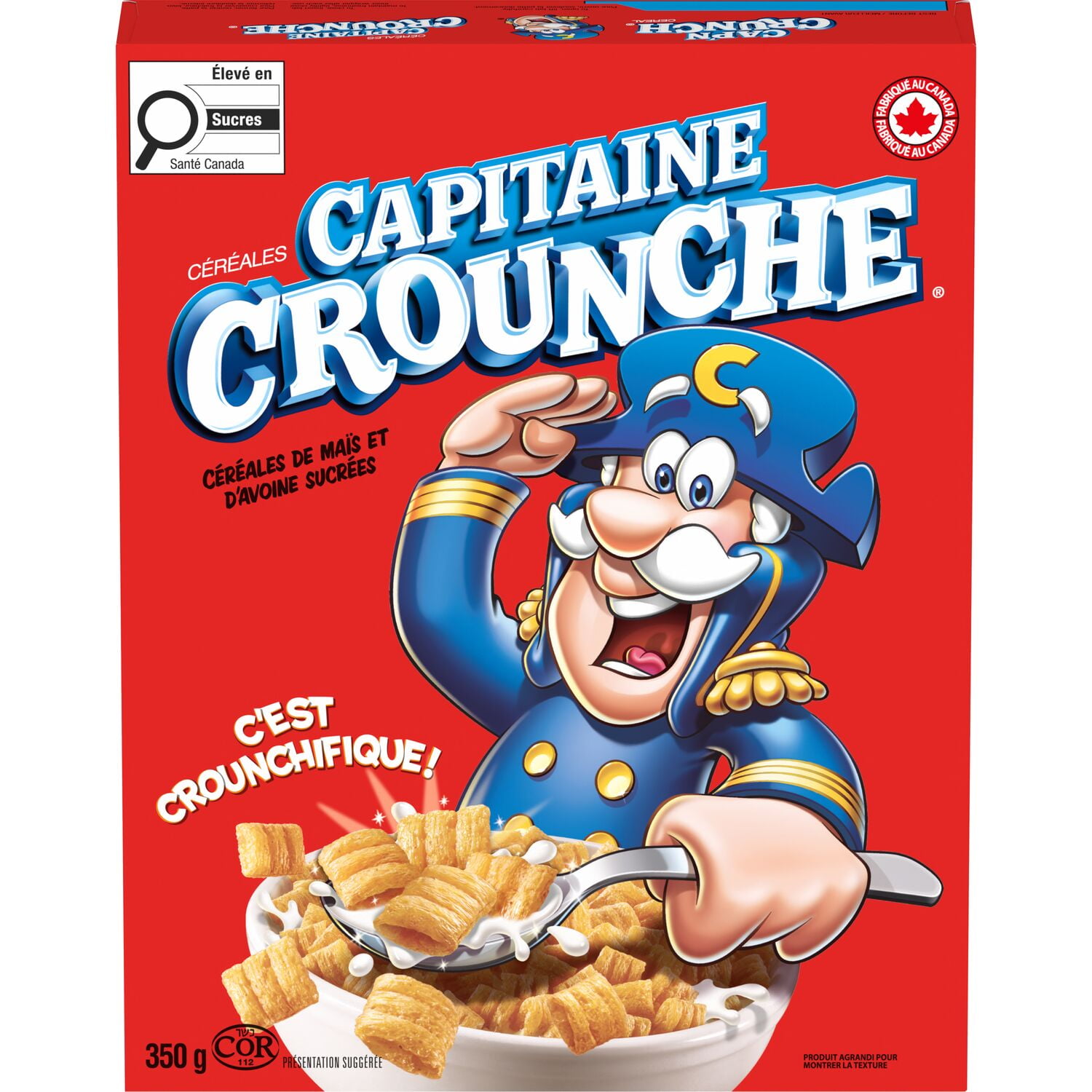 Cap'N Crunch Original Cereal, 350 g.