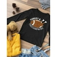 thumbnail image 4 of Tstars Mens Thanksgiving Shirt Holiday Thanksgiving Turkey and Football Touchdowns Thanksgiving Gift Shirts for Him Men Long Sleeve Birthday Gift T Shirt, 4 of 5