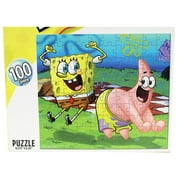 Spongebob Squarepants Patrick and Spongebob Bumping Jigsaw Puzzle (100pc)