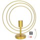 thumbnail image 1 of Plafonnier suspendu E27 à cercles dorés pour salon et salle à manger (220 V), 1 of 4