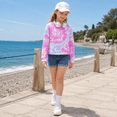 thumbnail image 3 of Lanbubble Girls Long Sleeve T Shirt Casual Graphic Tie Dye Top 7-12Y, 3 of 12