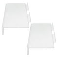 thumbnail image 1 of OULII 2Pcs Floating Slat Wall Shelves Clear Shoe Display Rack for Home Decoration and Retail, 1 of 8