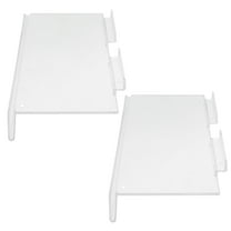 ELAYARD 2Pcs Transparent Wall Shelves for Shoes Wear Resistant Slat Wall Accessories